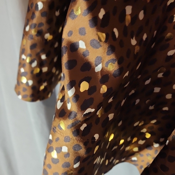 Cynthia Rowley NWT Brown and Black Polka Dot Dress - Picture 3 of 12